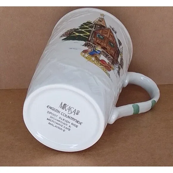 Mikasa English Countryside "SLEIGH RIDE" Cappuccino Mug In Box - Picture 4 of 8